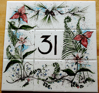 House Number Tile Composite